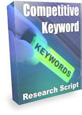 Product picture Competitive Keyword Research Script - Pay Less Get More